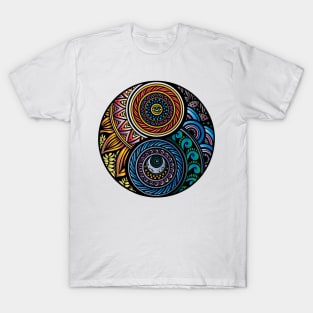 TRIPPY YINYANG MANDALA T-Shirt